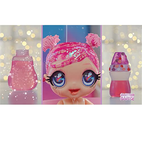 MGA Entertainment Glitter Baby Marina Finley Baby Doll with 3 Magical Color Changes, Pink Glitter Hair, Mermaid Squad Outfit, Diaper, Bottle, Pacifier Gift for Kids, Toy for Girls Boys Ages 3 4 5+ by MGA Entertainment
