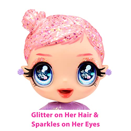 MGA Entertainment Glitter Baby Marina Finley Baby Doll with 3 Magical Color Changes, Pink Glitter Hair, Mermaid Squad Outfit, Diaper, Bottle, Pacifier Gift for Kids, Toy for Girls Boys Ages 3 4 5+ by MGA Entertainment
