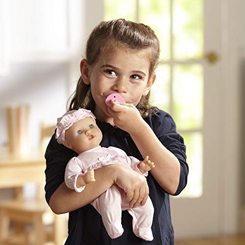Melissa & Doug Mine to Love Jenna 12" Soft Body Baby Doll With Romper, Hat by Melissa & Doug