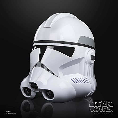 Star Wars The Black Series Phase II Clone Trooper Premium Electronic Helmet, The Clone Wars Roleplay Collectible, Kids Ages 14 and Up by Hasbro