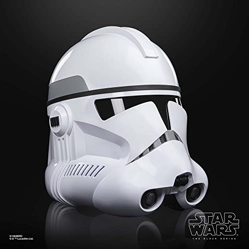 Star Wars The Black Series Phase II Clone Trooper Premium Electronic Helmet, The Clone Wars Roleplay Collectible, Kids Ages 14 and Up by Hasbro