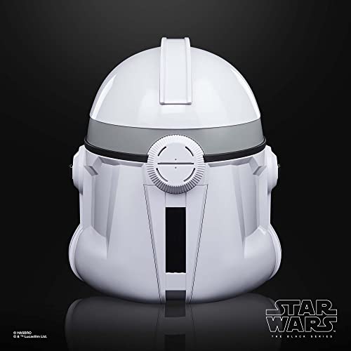 Star Wars The Black Series Phase II Clone Trooper Premium Electronic Helmet, The Clone Wars Roleplay Collectible, Kids Ages 14 and Up by Hasbro