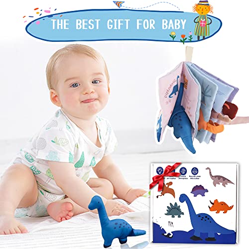Richgv Soft Baby Books Toys 0-3-6-12 Months, 3D Touch and Feel Crinkle Books, Baby Boy Girl Christmas Gifts, Cloth Books Baby Stroller Sensory Toys, Newborn Infant Toys Gifts Tummy Time Toys from Richgv