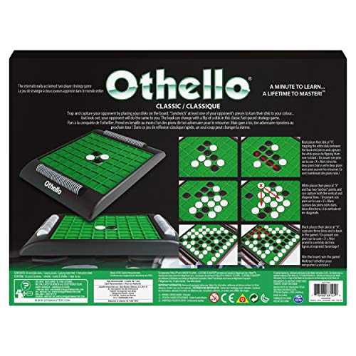 Othello - The Classic Board Game of Strategy for Adults, Families, and Kids Age7 and up by Cardinal Industries