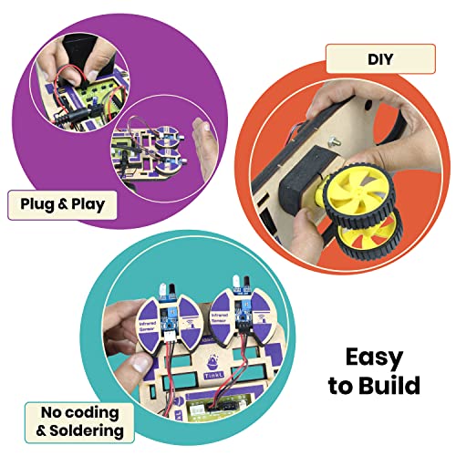 Butterfly EduFields Electronics & Robotics Science kit for Kids | DIY Build Robot Toys with 100+ Parts Including Sensors, Motors & Batteries | 40+ STEM Engineering Projects for 12+ Age Kids from Butterfly EduFields