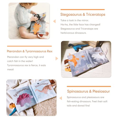 Richgv Soft Baby Books Toys 0-3-6-12 Months, 3D Touch and Feel Crinkle Books, Baby Boy Girl Christmas Gifts, Cloth Books Baby Stroller Sensory Toys, Newborn Infant Toys Gifts Tummy Time Toys from Richgv