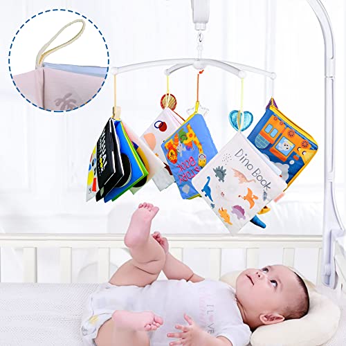 Richgv Soft Baby Books Toys 0-3-6-12 Months, 3D Touch and Feel Crinkle Books, Baby Boy Girl Christmas Gifts, Cloth Books Baby Stroller Sensory Toys, Newborn Infant Toys Gifts Tummy Time Toys from Richgv