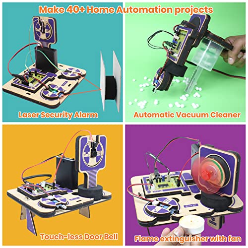 Butterfly EduFields Electronics & Robotics Science kit for Kids | DIY Build Robot Toys with 100+ Parts Including Sensors, Motors & Batteries | 40+ STEM Engineering Projects for 12+ Age Kids from Butterfly EduFields