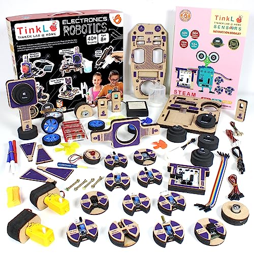 Butterfly EduFields Electronics & Robotics Science kit for Kids | DIY Build Robot Toys with 100+ Parts Including Sensors, Motors & Batteries | 40+ STEM Engineering Projects for 12+ Age Kids from Butterfly EduFields