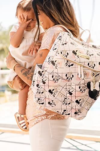 Petunia Pickle Bottom Method Backpack | Baby Bag | Baby Diaper Bag for Parents | Baby Backpack Diaper Bag | Stylish Backpack Modern Parents | Shimmery Minnie Mouse by 
