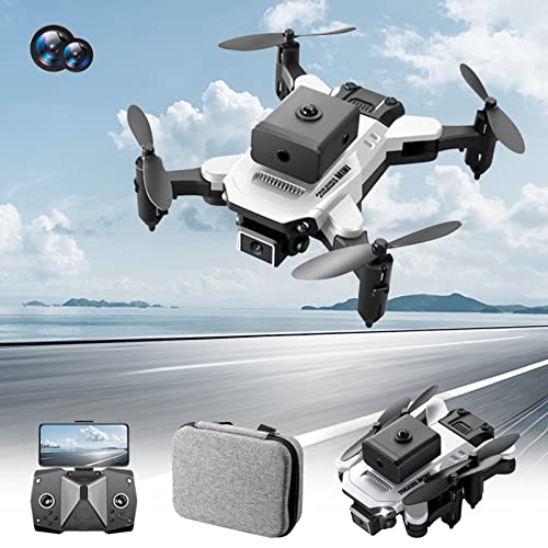 Bzdzmqm Mini Drone for Kids Adults, Drone with 1080p Dual Hd Camera Optical Fl-ow Localization Remote Control Toys Gifts with Altitude Hold Headless Mode One Key Start 3-Level Flight Speed by Bzdzmqm