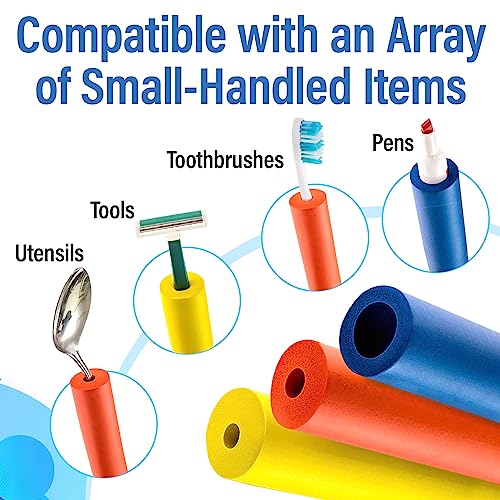 6-Pack of Foam Grip Tubing/Foam Tubing - Ideal Grip Aid for Utensils, Tools and More - No BPA/Phthalate/Latex by Impresa Products