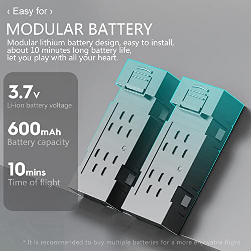 A3 Drone with Dual 4K HD Camera, WIFI FPV Real-Time Transmission, Auto Return, Follow Me, Headless Mode, 3D Flips, Remote Controller Video Extended with Backpack & Accessories Kit from Hellosay