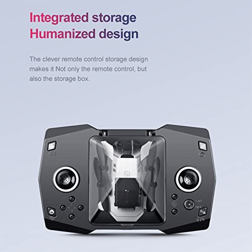 Bzdzmqm Mini Drone for Kids Adults, Drone with 1080p Dual Hd Camera Optical Fl-ow Localization Remote Control Toys Gifts with Altitude Hold Headless Mode One Key Start 3-Level Flight Speed by Bzdzmqm