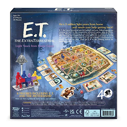 Funko ET The Extra-Terrestrial: Cooperative Family Board Game Ages 10 and Up 2-4 Players from Funko Games