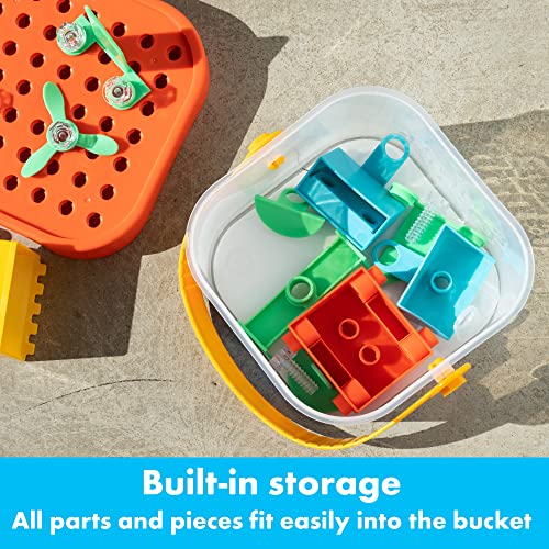Educational Insights Design & Drill Build-It Bucket with Electric Drill Toy, 41 Pieces, Preschool STEM Toy, Gifts For Boys & Girls, Ages 3+ by Educational Insights