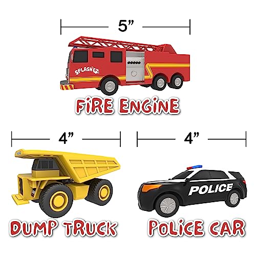 No Hole Car Bath Toys for Babies and Toddlers, Animal Mold Free Bath Toys, Non Squirting Bath Toys no Mold for Tub,Beach,Pool, BPA-Free, Dishwasher-Safe, Infant Bath Toys No Holes 0 1 3 6 12 18 Months from SplashEZ