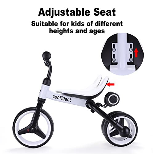 XIAPIA 4 in 1 Tricycle for Toddler Age 2-5, Folding Toddler Tricycle & Toddler Trike & Baby Balance Bike with Adjustable Seat and Detachable Pedal, Ideal Riding Toys Gift for Boys Girls from XIAPIA