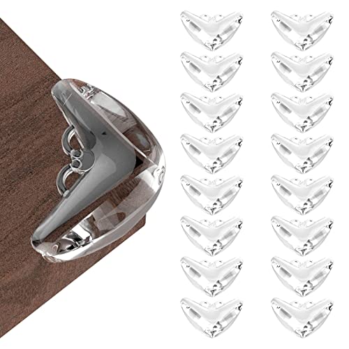 Baby Corner Protector (Pack 16), Furniture Corner and Edge Safety Bumper, Baby Protective Table Corner Protector, Soft and Transparent, Covers Sharp Furniture and Table Edges from Tekeviss