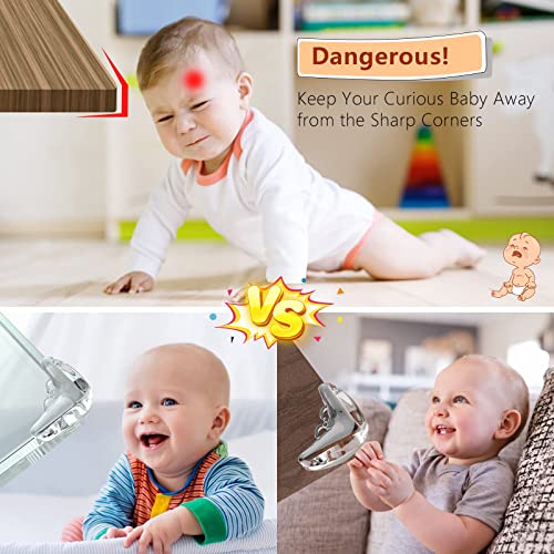 Baby Corner Protector (Pack 16), Furniture Corner and Edge Safety Bumper, Baby Protective Table Corner Protector, Soft and Transparent, Covers Sharp Furniture and Table Edges from Tekeviss