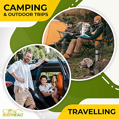 BodyHealt Deluxe Male Urinal Bottle - Glow in The Dark Urinals for Men 32oz/1000ml Bed Buddy with Spill Proof Lids. Plastic Pee Portable Urinal for Men. Pee Container Men for Car & Incontinence (2PC) by BodyHealt