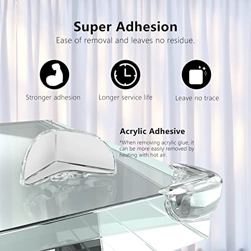 Baby Corner Protector (Pack 16), Furniture Corner and Edge Safety Bumper, Baby Protective Table Corner Protector, Soft and Transparent, Covers Sharp Furniture and Table Edges from Tekeviss