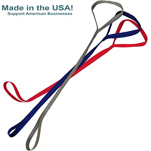 Navy Leg Lifter, Rigid, Made in The USA, Mobility Aid for Hip Surgery, Wheelchair, Lifting Legs into Bed, Physical Therapy (Navy) from TrustWell