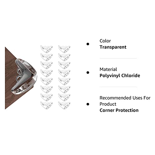 Baby Corner Protector (Pack 16), Furniture Corner and Edge Safety Bumper, Baby Protective Table Corner Protector, Soft and Transparent, Covers Sharp Furniture and Table Edges from Tekeviss