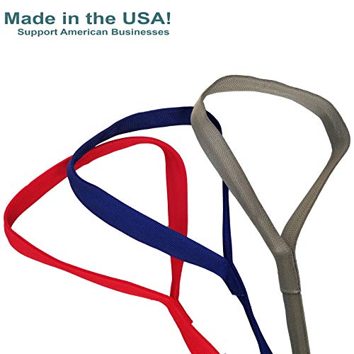 Navy Leg Lifter, Rigid, Made in The USA, Mobility Aid for Hip Surgery, Wheelchair, Lifting Legs into Bed, Physical Therapy (Navy) from TrustWell