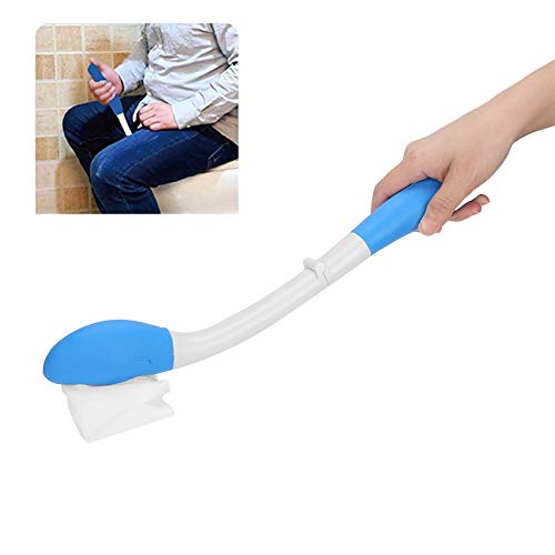 ZJchao Long Reach Comfort Wipe, Self Assist Toilet Aid with Foldable Handle Extends Your Reach Over 15" Grips Toilet Paper or Pre-Moistened Wipes from ZJchao