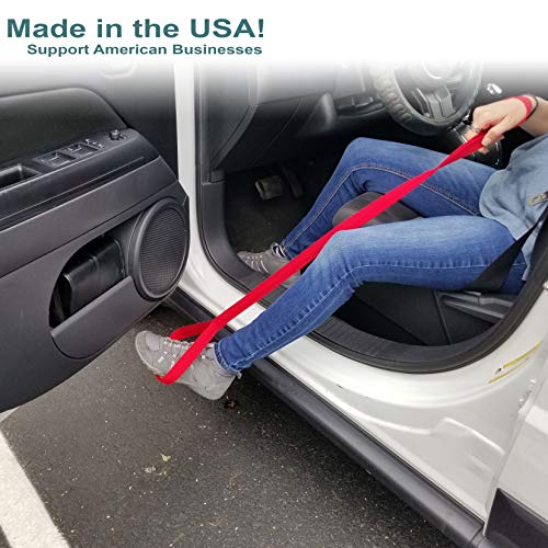 Navy Leg Lifter, Rigid, Made in The USA, Mobility Aid for Hip Surgery, Wheelchair, Lifting Legs into Bed, Physical Therapy (Navy) from TrustWell