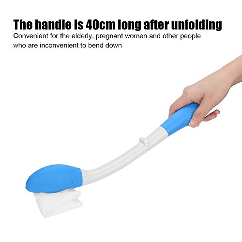 ZJchao Long Reach Comfort Wipe, Self Assist Toilet Aid with Foldable Handle Extends Your Reach Over 15" Grips Toilet Paper or Pre-Moistened Wipes from ZJchao