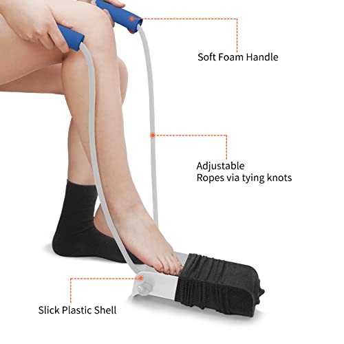 7 In 1 Hip Knee Back Replacement Recovery Kit With 32" Grabber Reacher Tool, Slick Sock Aid, Sturdy Long Shoe Horn & Dressing Stick, Leg Lifter, Bath Sponge, Storage Bag from Kekoy