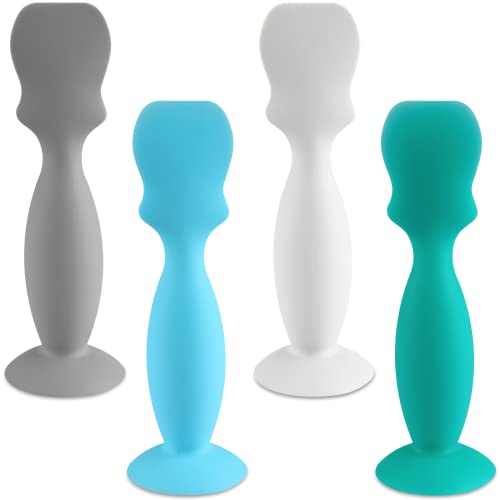 4 Pack Baby Diaper Cream Brush, Diaper Cream Spatula Applicator Silicone Baby Butt Paste Spatula for Babies, Newborn (Blue,Green,Gray,White) from Nearbyme