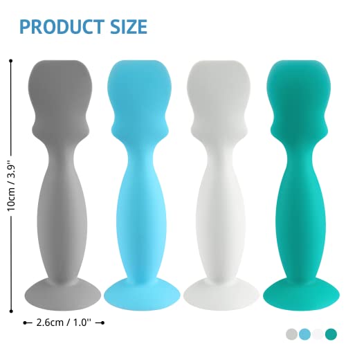 4 Pack Baby Diaper Cream Brush, Diaper Cream Spatula Applicator Silicone Baby Butt Paste Spatula for Babies, Newborn (Blue,Green,Gray,White) from Nearbyme