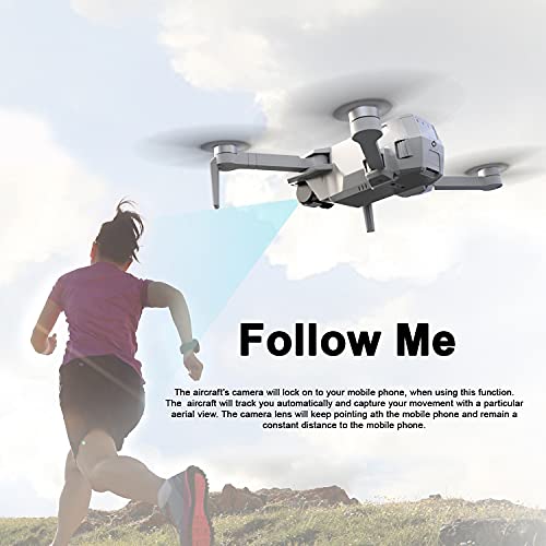 Contixo Pocket Drones F31, with Camera for Adults, 4K Gimbal Camera Drone, Lightweight, 25 Minutes Flight Time, Follow Me, Brushless Motors, 5GHz FPV Transmission, GPS Auto Return Home from Contixo