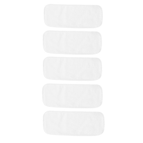 Baby Infant Toddler Bamboo Fiber Diaper Nappy Liners Insert Baby Diapering Changing Pads Covers Soft and Breathable 5pcs by Fdit
