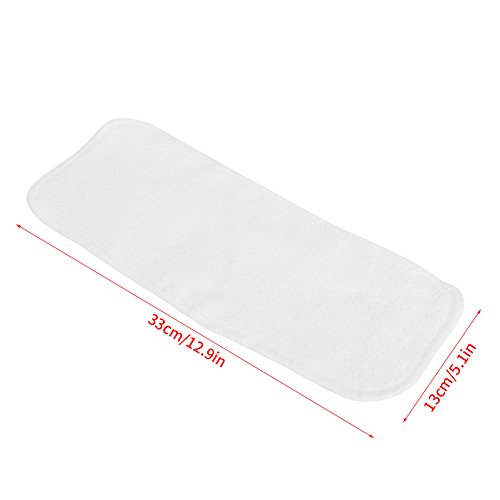 Baby Infant Toddler Bamboo Fiber Diaper Nappy Liners Insert Baby Diapering Changing Pads Covers Soft and Breathable 5pcs by Fdit