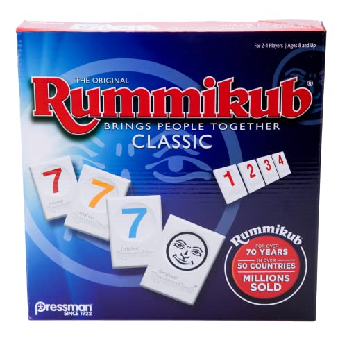 Rummikub by Pressman - Classic Edition - The Original Rummy Tile Game, Blue from Pressman