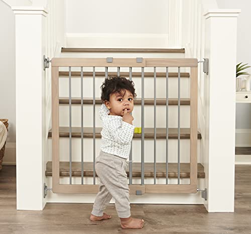 Regalo Heritage and Home Wooden Extra Wide Stairway and Hallway Walk Through Baby Safety Gate with Mounting Kit from AmazonUs/REGAI