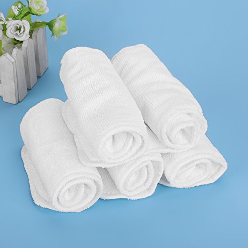 Baby Infant Toddler Bamboo Fiber Diaper Nappy Liners Insert Baby Diapering Changing Pads Covers Soft and Breathable 5pcs by Fdit