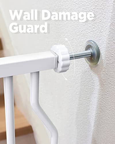 Ciays Baby Gate 29.5â to 41.3â, 30-in Height Safety Dog Gate for Stairs, Doorways and House, Auto-Close Safety Metal Child Gate for Dogs with Alarm, Pressure Mounted by Ciays