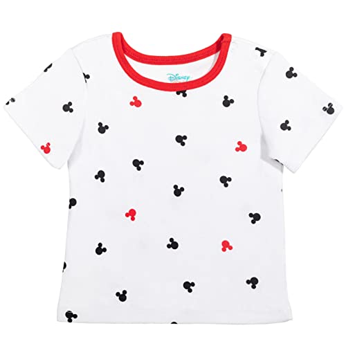 Disney Mickey Mouse Baby Boys French Terry Shortalls T-Shirt Hat Set Grey 18 Months by Bentex Group, Inc.