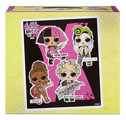 LOL Surprise Remix Rock Dolls Lil Sisters with 7 Surprises Including Instrument - Collectible Doll Toy, Gift for Kids, Toys for Girls and Boys Ages 4 5 6 7+ Years Old from MGA Entertainment