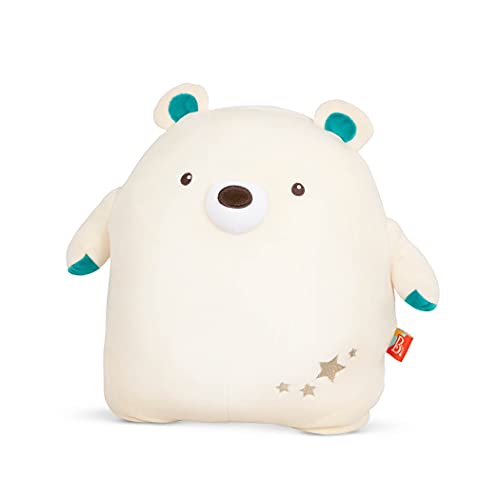 B. toys by Battat Plush Polar Bear â Stuffed Animal â Soft & Squishy Teddy Bear â Washable Toy for Baby, Toddler, Kids â Huggable Squishies â Billie Bear â 0 Months +, (BX2084Z) by Branford Ltd.