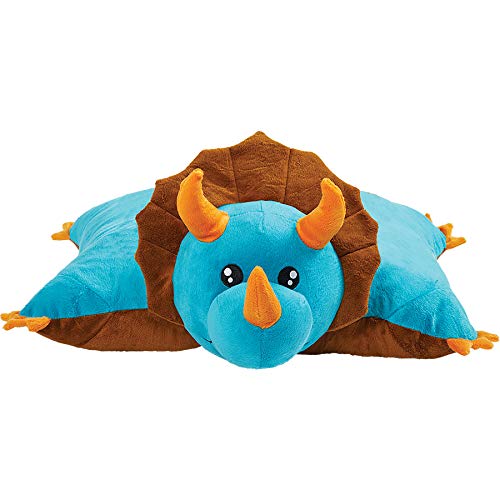 Pillow Pets Triceratops Blue Dinosaur, 18" Stuffed Animal Plush Toy from Pillow Pets (Toys)