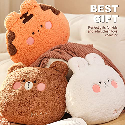 Onsoyours Teddy Bear Plush Pillow, Super Soft Bear Stuffed Animal, Adorable Plush Bear Cuddle Cushion Pillow for Kids by Onsoyours