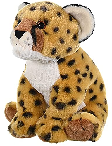 Wild Republic Cheetah Cub Plush, Stuffed Animal, Plush Toy, Gifts for Kids, Cuddlekins 12" by Wild Republic