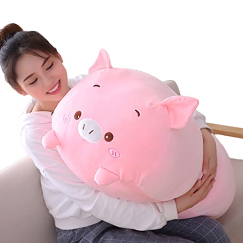 Pig Plush Stuffed Animal, Cute Pink Pig Plushie Toy Gifts for Kids Birthday, Valentine, Christmas, 8inch from hitoshe