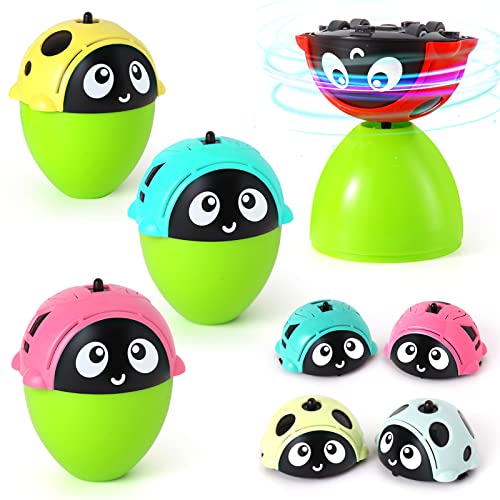 Hamdol Pull Back Cars Friction Powered Cars, Multi-Function 360Â° Rotating Spinning Top Gyro Cars, Push and Go Back and Forth Car Toys Vehicles Play Set Gifts for Toddlers Kids Boys Girls (8 Sets) from Hamdol